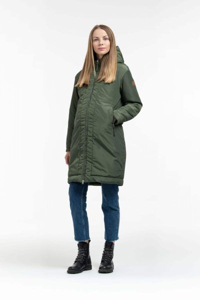 maternity jacket 2in1 color khaki