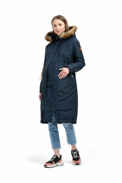 Куртка-парка для беременных Dolly синего цвета от Modress