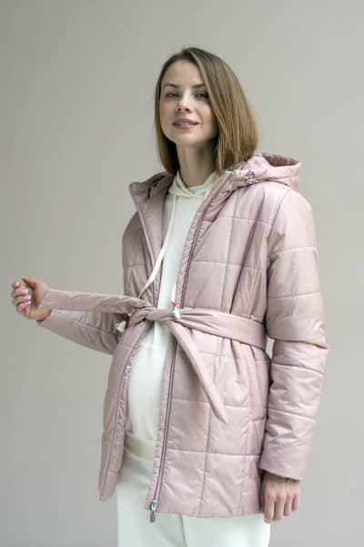 куртка для будущих мам 2в1 модель Селина розовый